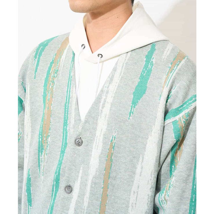 【ユニセックス】柄ジャカードワイドカーディガン | a.v.v【MEN】 | 詳細画像11 