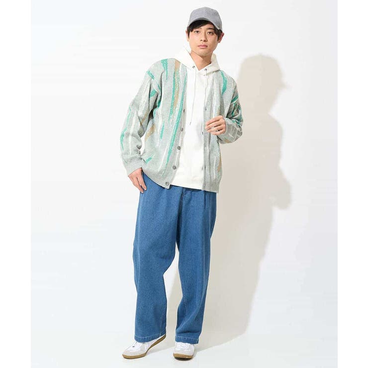 【ユニセックス】柄ジャカードワイドカーディガン | a.v.v【MEN】 | 詳細画像16 