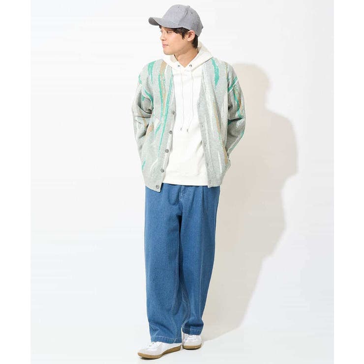 【ユニセックス】柄ジャカードワイドカーディガン | a.v.v【MEN】 | 詳細画像17 