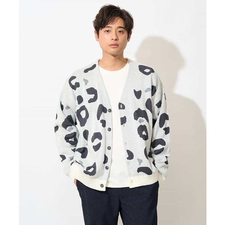 【ユニセックス】柄ジャカードワイドカーディガン | a.v.v【MEN】 | 詳細画像2 