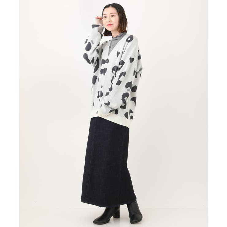 【ユニセックス】柄ジャカードワイドカーディガン | a.v.v【MEN】 | 詳細画像22 