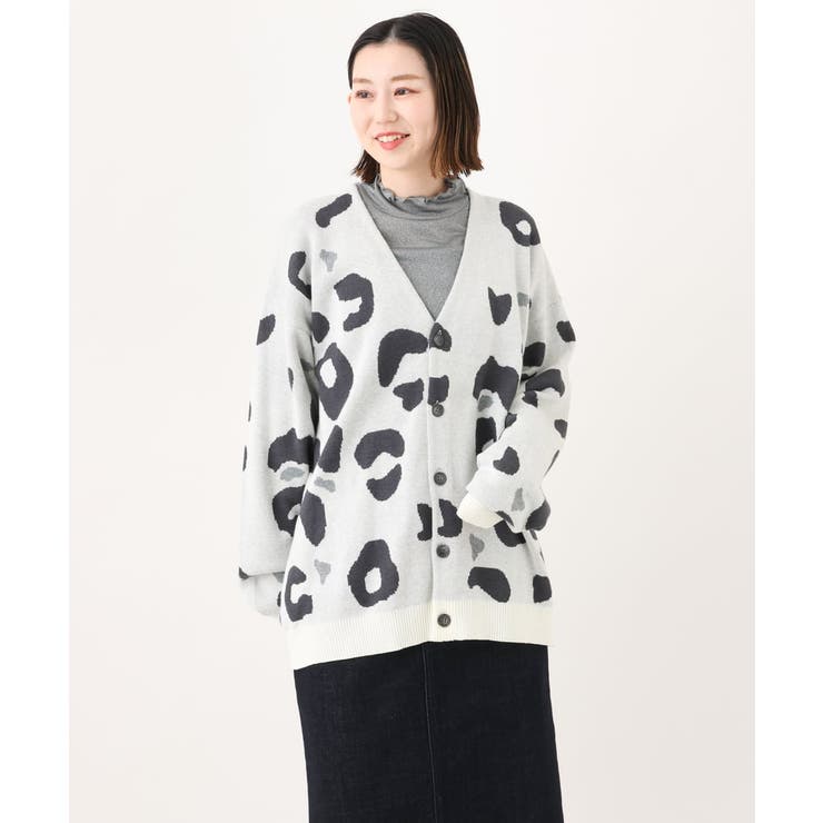 【ユニセックス】柄ジャカードワイドカーディガン | a.v.v【MEN】 | 詳細画像24 