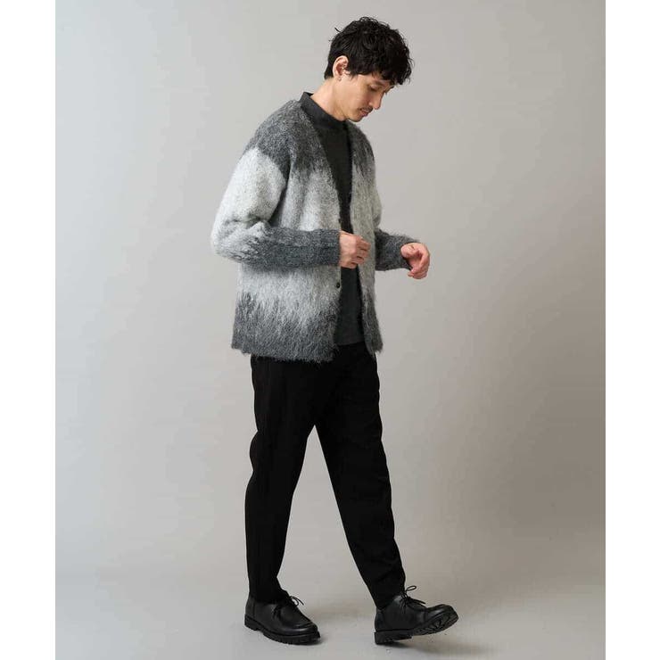 ボカシ柄起毛シャギーワイドカーディガン | a.v.v【MEN】 | 詳細画像10 