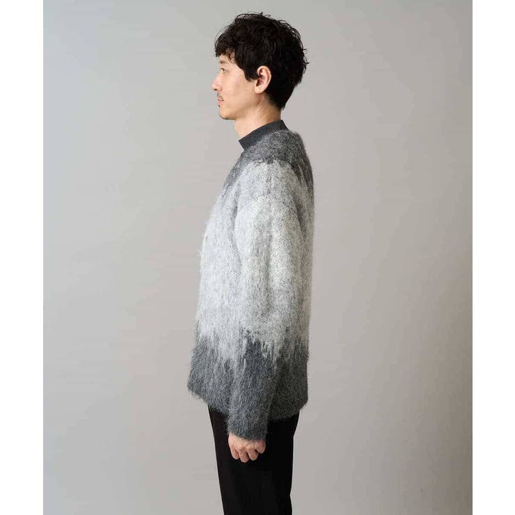 ボカシ柄起毛シャギーワイドカーディガン | a.v.v【MEN】 | 詳細画像19 