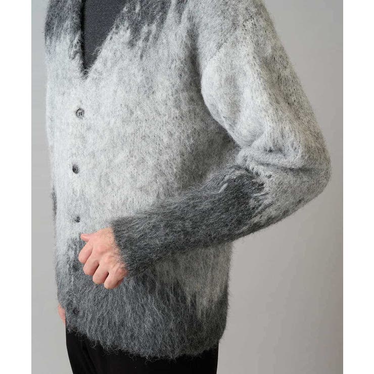 ボカシ柄起毛シャギーワイドカーディガン | a.v.v【MEN】 | 詳細画像22 