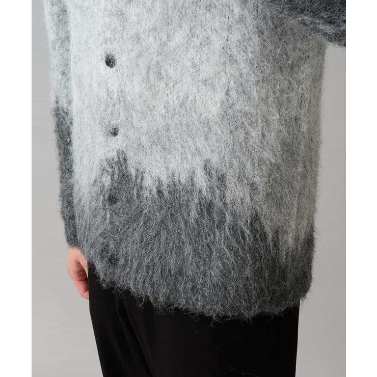 ボカシ柄起毛シャギーワイドカーディガン | a.v.v【MEN】 | 詳細画像23 