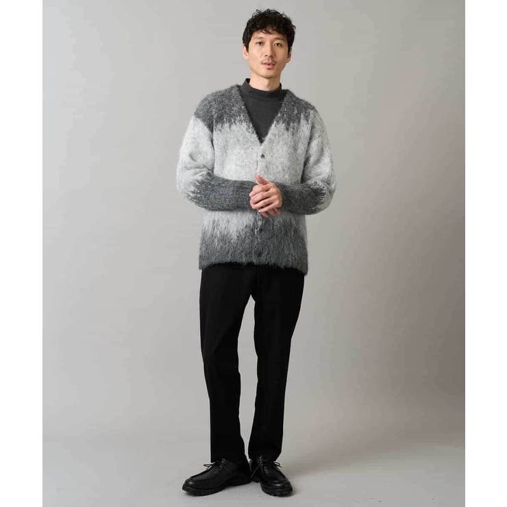 ボカシ柄起毛シャギーワイドカーディガン | a.v.v【MEN】 | 詳細画像6 