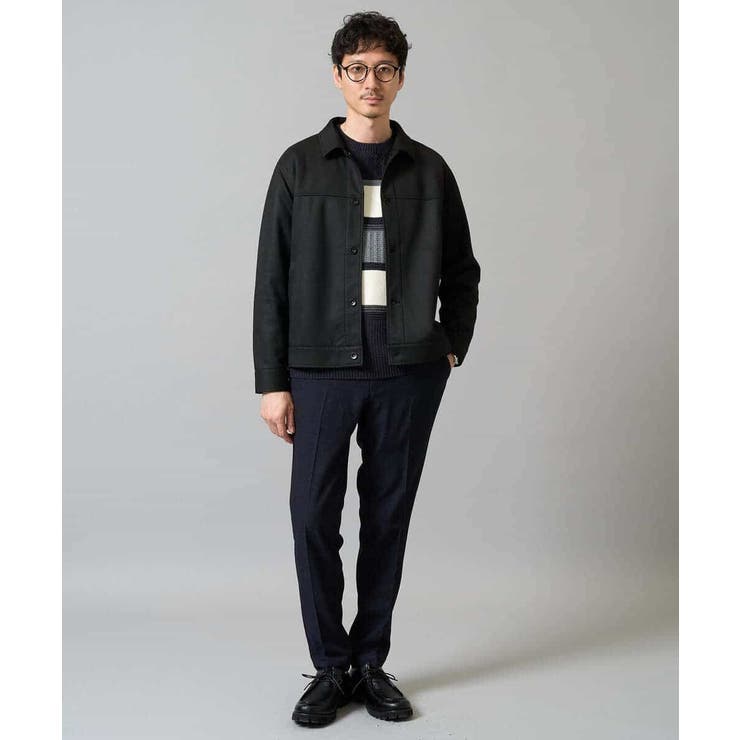 【洗濯機で洗える】モールボーダークルーネックニット | a.v.v【MEN】 | 詳細画像13