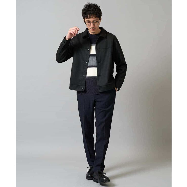 【洗濯機で洗える】モールボーダークルーネックニット | a.v.v【MEN】 | 詳細画像14