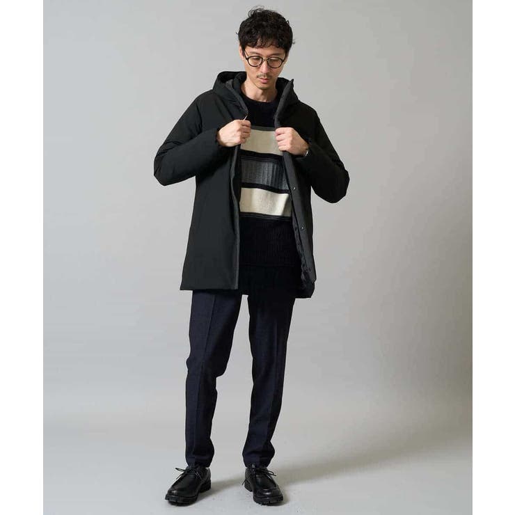 【洗濯機で洗える】モールボーダークルーネックニット | a.v.v【MEN】 | 詳細画像16