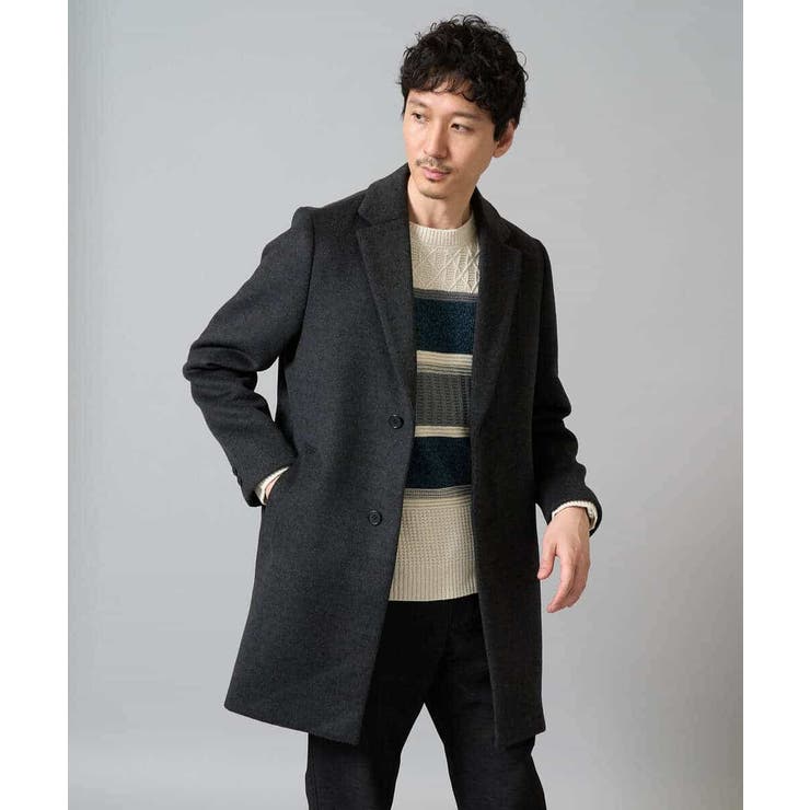 【洗濯機で洗える】モールボーダークルーネックニット | a.v.v【MEN】 | 詳細画像23