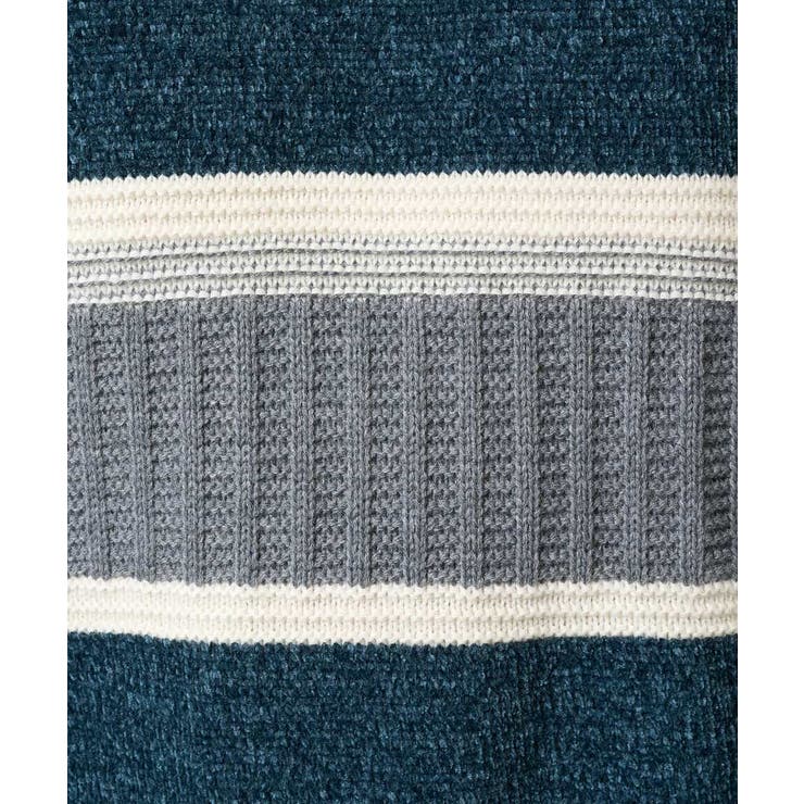 【洗濯機で洗える】モールボーダークルーネックニット | a.v.v【MEN】 | 詳細画像41