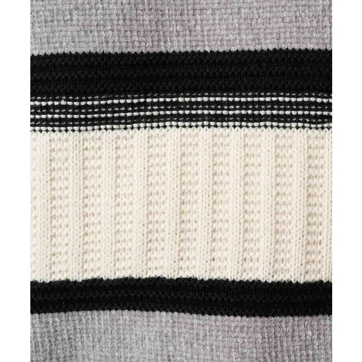 【洗濯機で洗える】モールランダムボーダークルーネックニット | a.v.v【MEN】 | 詳細画像51 