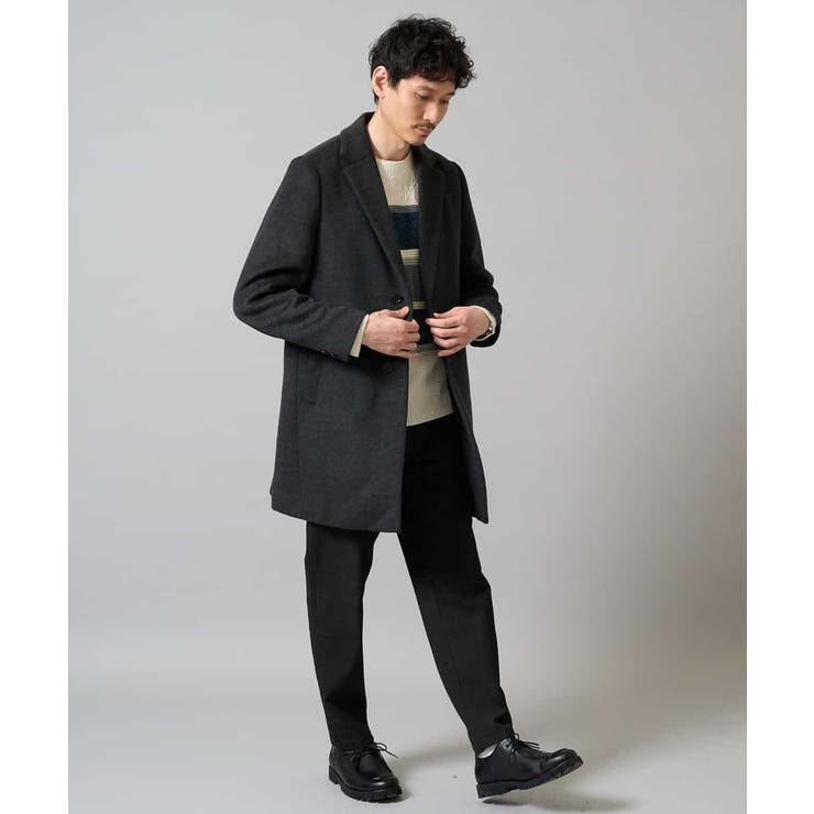 【洗濯機で洗える】モールボーダークルーネックニット | a.v.v【MEN】 | 詳細画像6