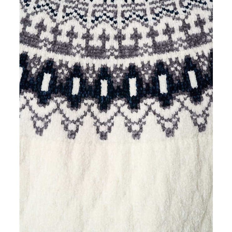 【洗える】モール求心柄クルーネックニット | a.v.v【MEN】 | 詳細画像33 