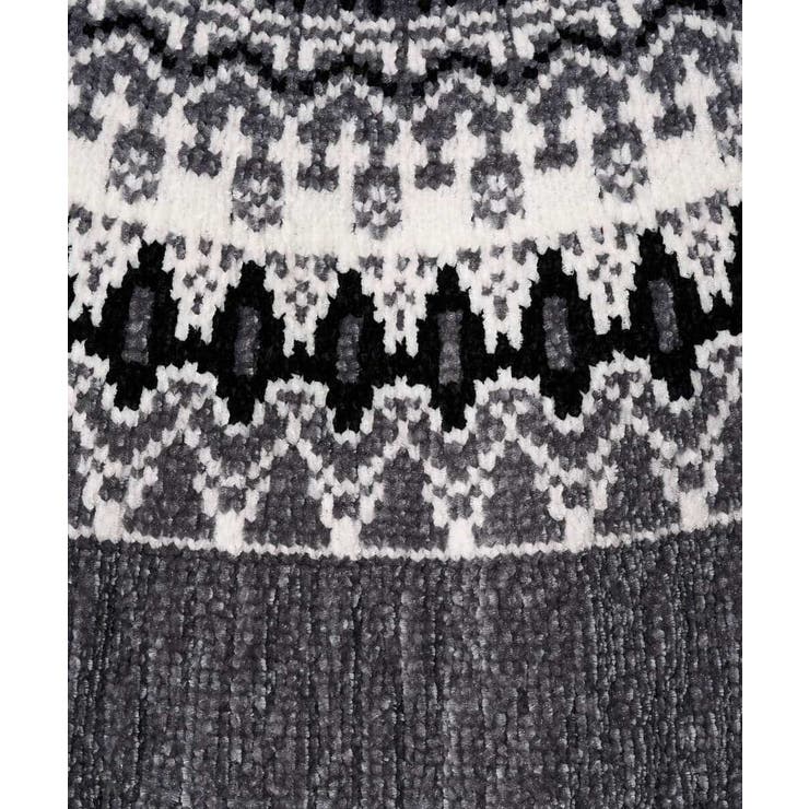 【洗える】モール求心柄クルーネックニット | a.v.v【MEN】 | 詳細画像34 