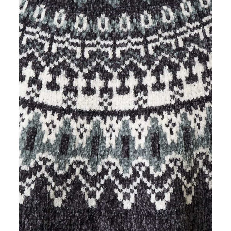 【洗える】モール求心柄クルーネックニット | a.v.v【MEN】 | 詳細画像35 