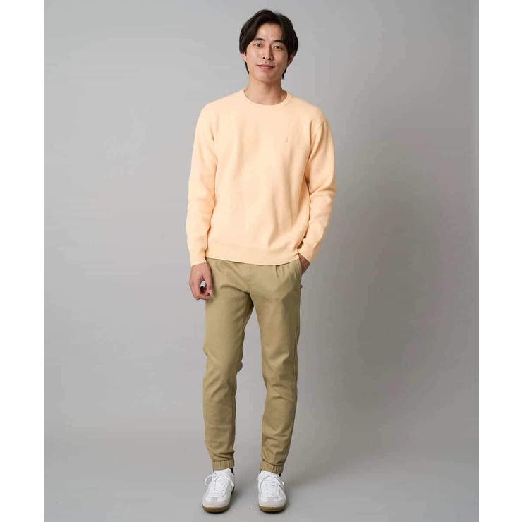 【洗濯機で洗える】ジャカードクルーネックニット | a.v.v【MEN】 | 詳細画像2 