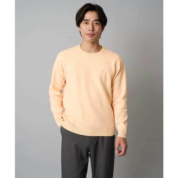 【洗濯機で洗える】ジャカードクルーネックニット | a.v.v【MEN】 | 詳細画像29 