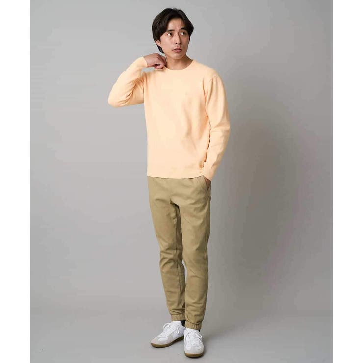 【洗濯機で洗える】ジャカードクルーネックニット | a.v.v【MEN】 | 詳細画像3 