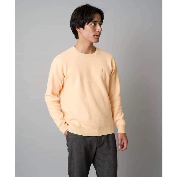 【洗濯機で洗える】ジャカードクルーネックニット | a.v.v【MEN】 | 詳細画像31 