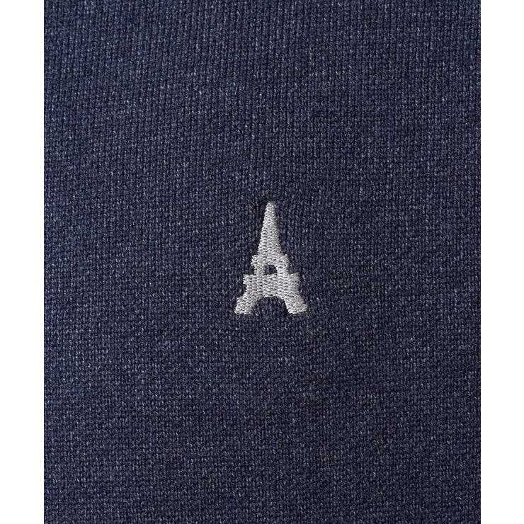 【洗濯機で洗える】ワンポイント刺繍ボートネックニット | a.v.v【MEN】 | 詳細画像29