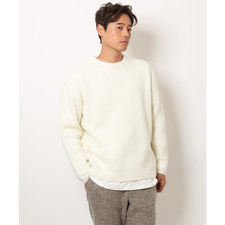 【ユニセックス】ふわ軽クルーネックニット | a.v.v【MEN】 | 詳細画像10 
