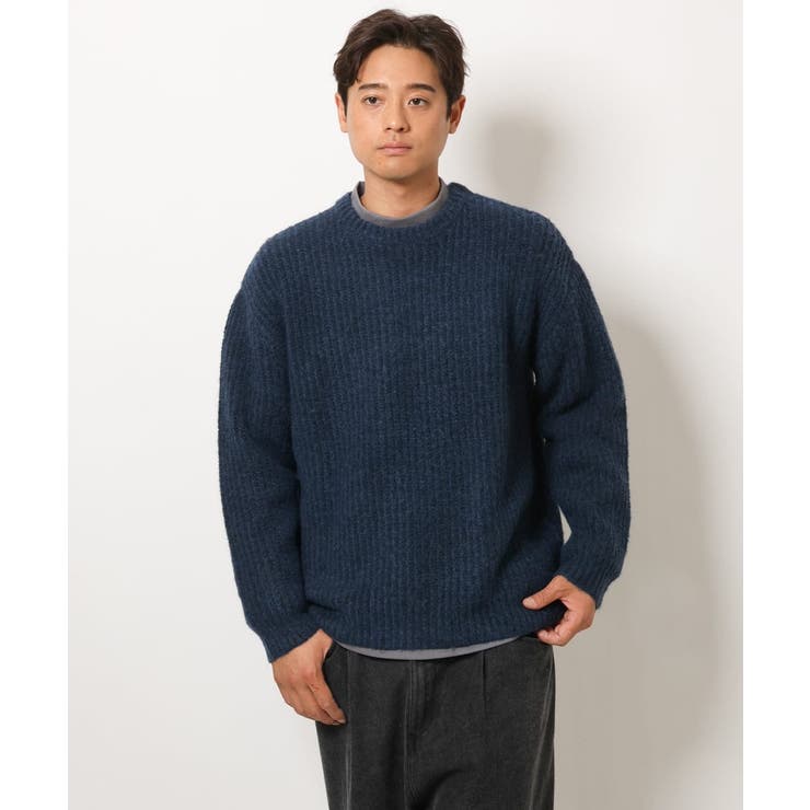 【ユニセックス】ふわ軽クルーネックニット | a.v.v【MEN】 | 詳細画像12 