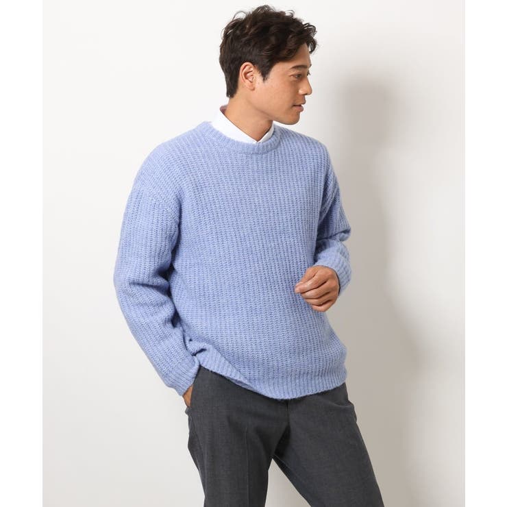 【ユニセックス】ふわ軽クルーネックニット | a.v.v【MEN】 | 詳細画像15 