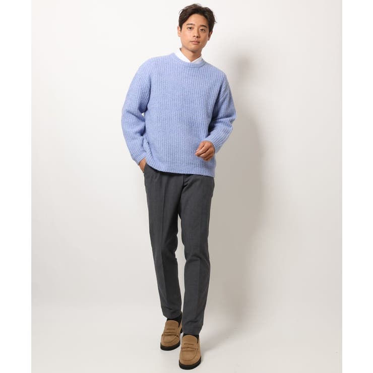 新品】ラファ メンズ つぐむ クルーネック ニット ダーク 新品】ラファ メンズ つぐむ クルーネック ニット ダーク