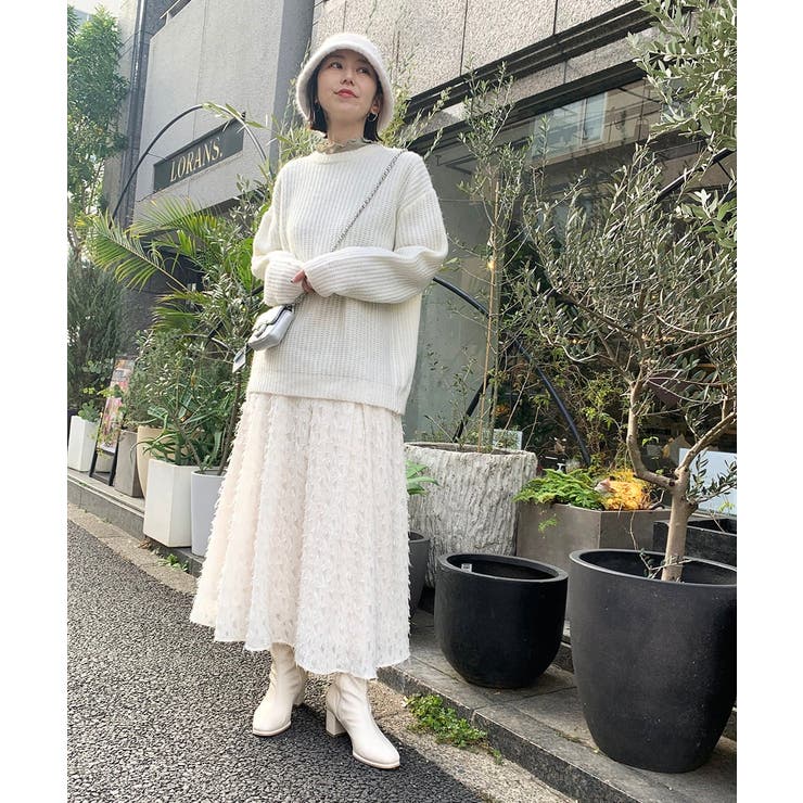 【ユニセックス】ふわ軽クルーネックニット | a.v.v【MEN】 | 詳細画像3 