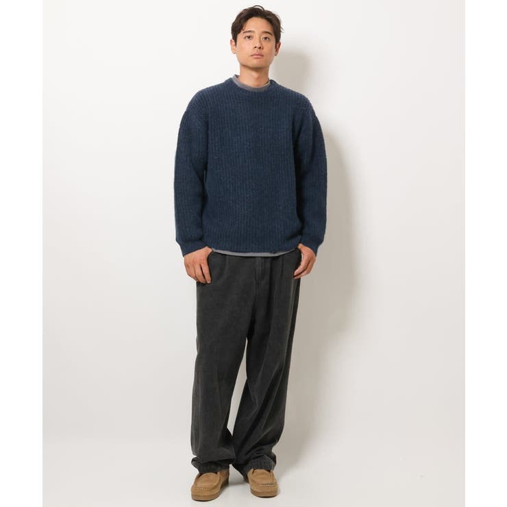 【ユニセックス】ふわ軽クルーネックニット | a.v.v【MEN】 | 詳細画像30 