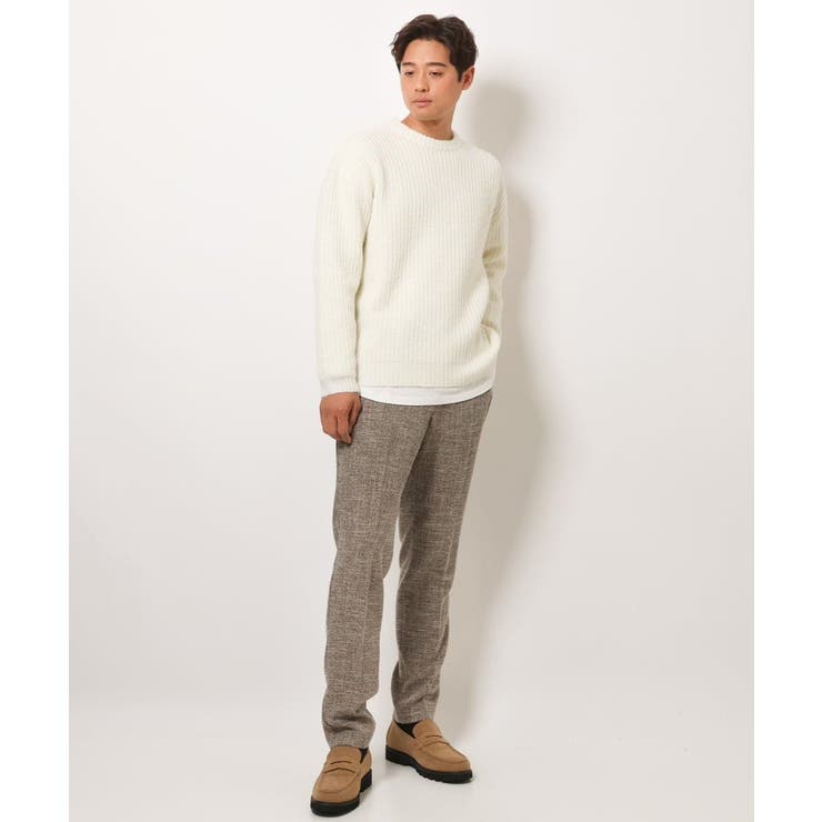 【ユニセックス】ふわ軽クルーネックニット | a.v.v【MEN】 | 詳細画像35 