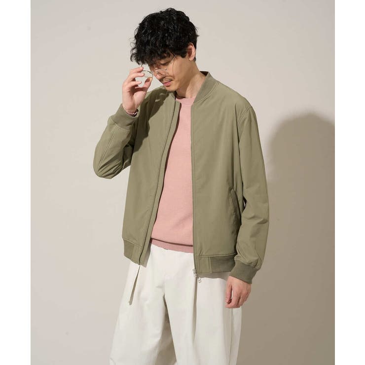【洗濯機で洗える】タックメッシュクルーネックニット | a.v.v【MEN】 | 詳細画像34 