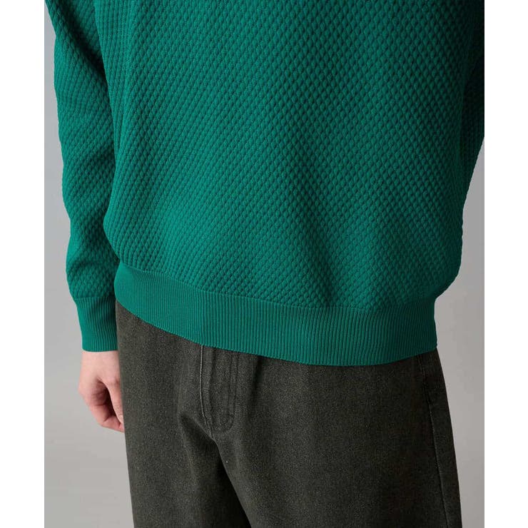 【洗濯機で洗える】ポップコーンスキッパーニットポロ | a.v.v【MEN】 | 詳細画像16 