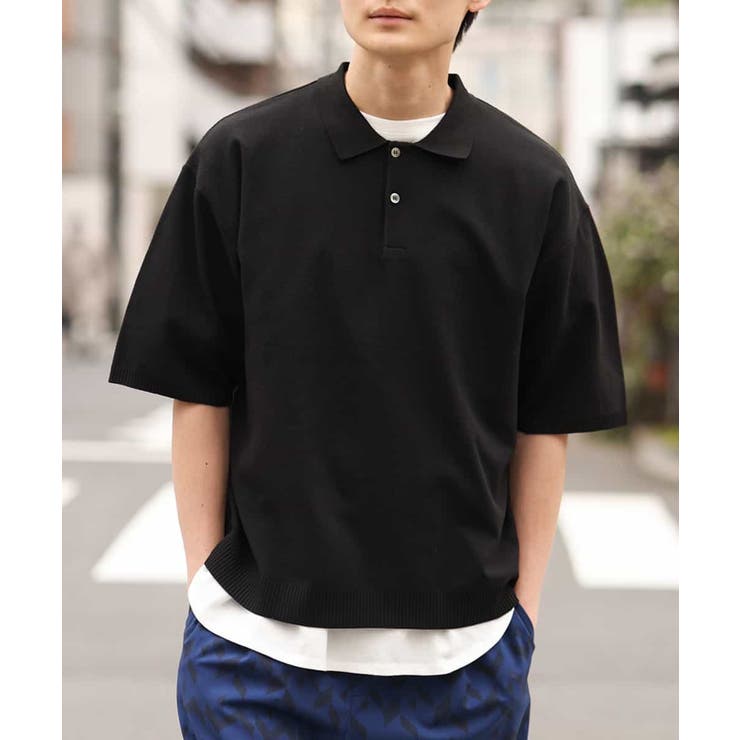 2SET】ワイドニットポロ レイヤードカットソー[品番：ITKW0004468]｜a.v.v【MEN】（アーヴェヴェ）のメンズファッション通販｜SHOPLIST（ショップリスト）