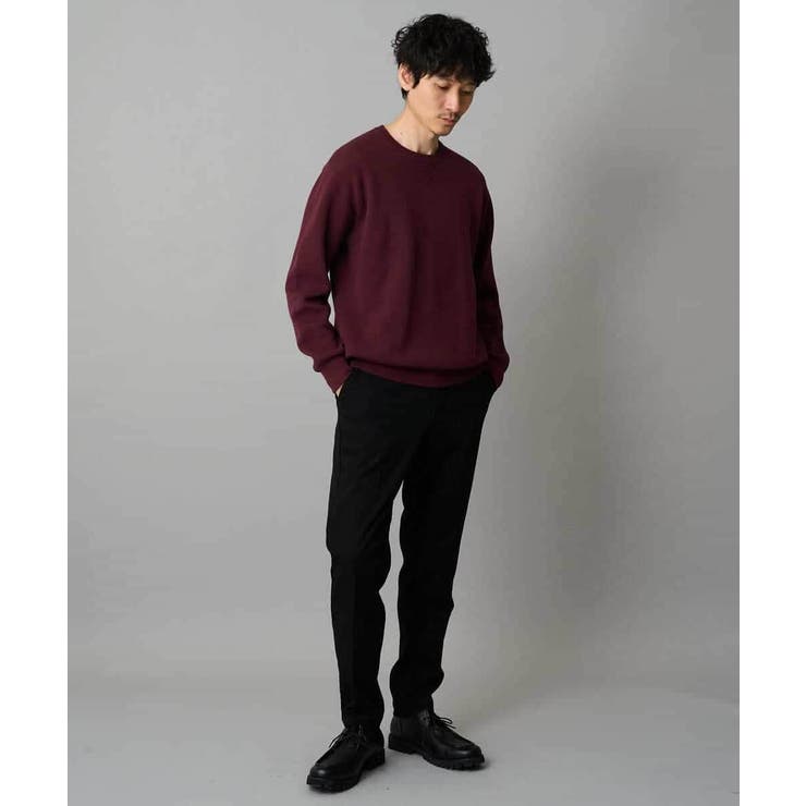 【洗濯機で洗える】ダブルフェイスクルーネックニット | a.v.v【MEN】 | 詳細画像15 