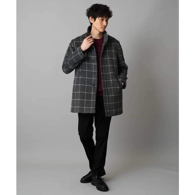 【洗濯機で洗える】ダブルフェイスクルーネックニット | a.v.v【MEN】 | 詳細画像16 