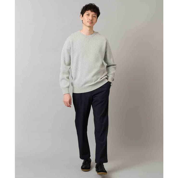 【洗濯機で洗える】ダブルフェイスクルーネックニット | a.v.v【MEN】 | 詳細画像21 