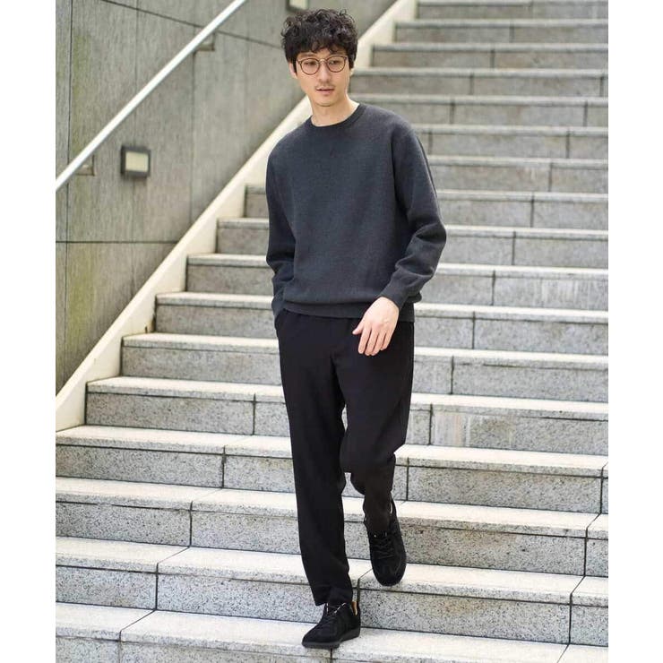 【洗濯機で洗える】ダブルフェイスクルーネックニット | a.v.v【MEN】 | 詳細画像26 