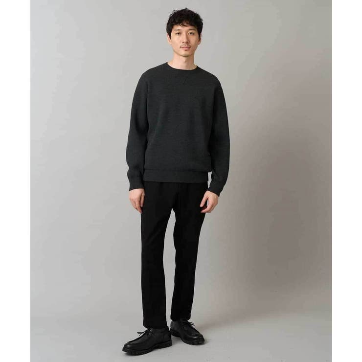 【洗濯機で洗える】ダブルフェイスクルーネックニット | a.v.v【MEN】 | 詳細画像28 