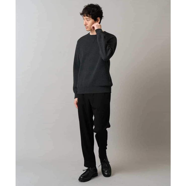 【洗濯機で洗える】ダブルフェイスクルーネックニット | a.v.v【MEN】 | 詳細画像30 