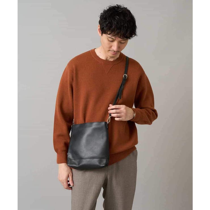 【洗濯機で洗える】ダブルフェイスクルーネックニット | a.v.v【MEN】 | 詳細画像36 