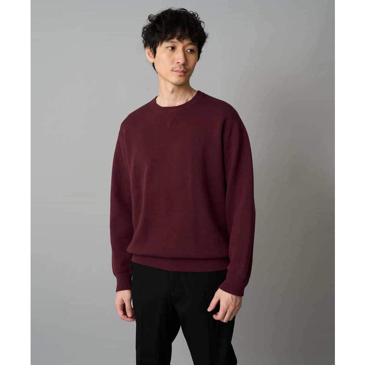 【洗濯機で洗える】ダブルフェイスクルーネックニット | a.v.v【MEN】 | 詳細画像38 