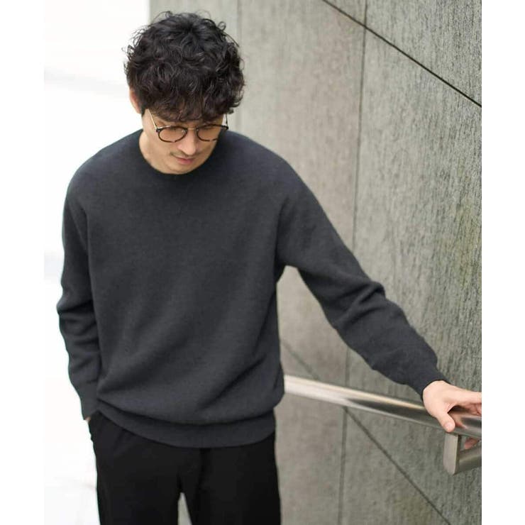 【洗濯機で洗える】ダブルフェイスクルーネックニット | a.v.v【MEN】 | 詳細画像46 