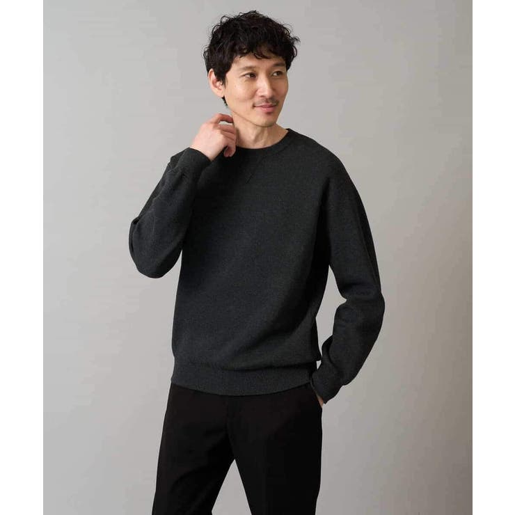 【洗濯機で洗える】ダブルフェイスクルーネックニット | a.v.v【MEN】 | 詳細画像47 