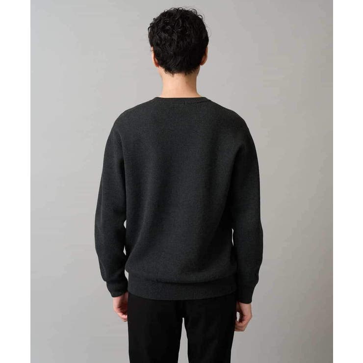 【洗濯機で洗える】ダブルフェイスクルーネックニット | a.v.v【MEN】 | 詳細画像50 