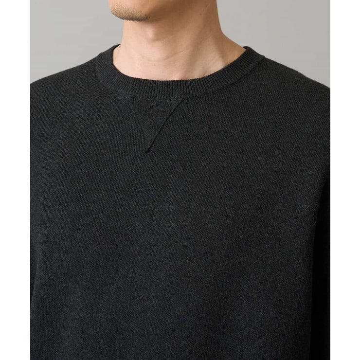 【洗濯機で洗える】ダブルフェイスクルーネックニット | a.v.v【MEN】 | 詳細画像51 