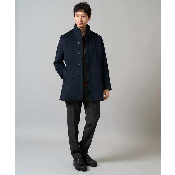 ウールライトビーバースタンドカラージャケット | a.v.v【MEN】 | 詳細画像3 