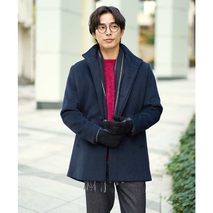 ウールライトビーバースタンドカラージャケット | a.v.v【MEN】 | 詳細画像34 